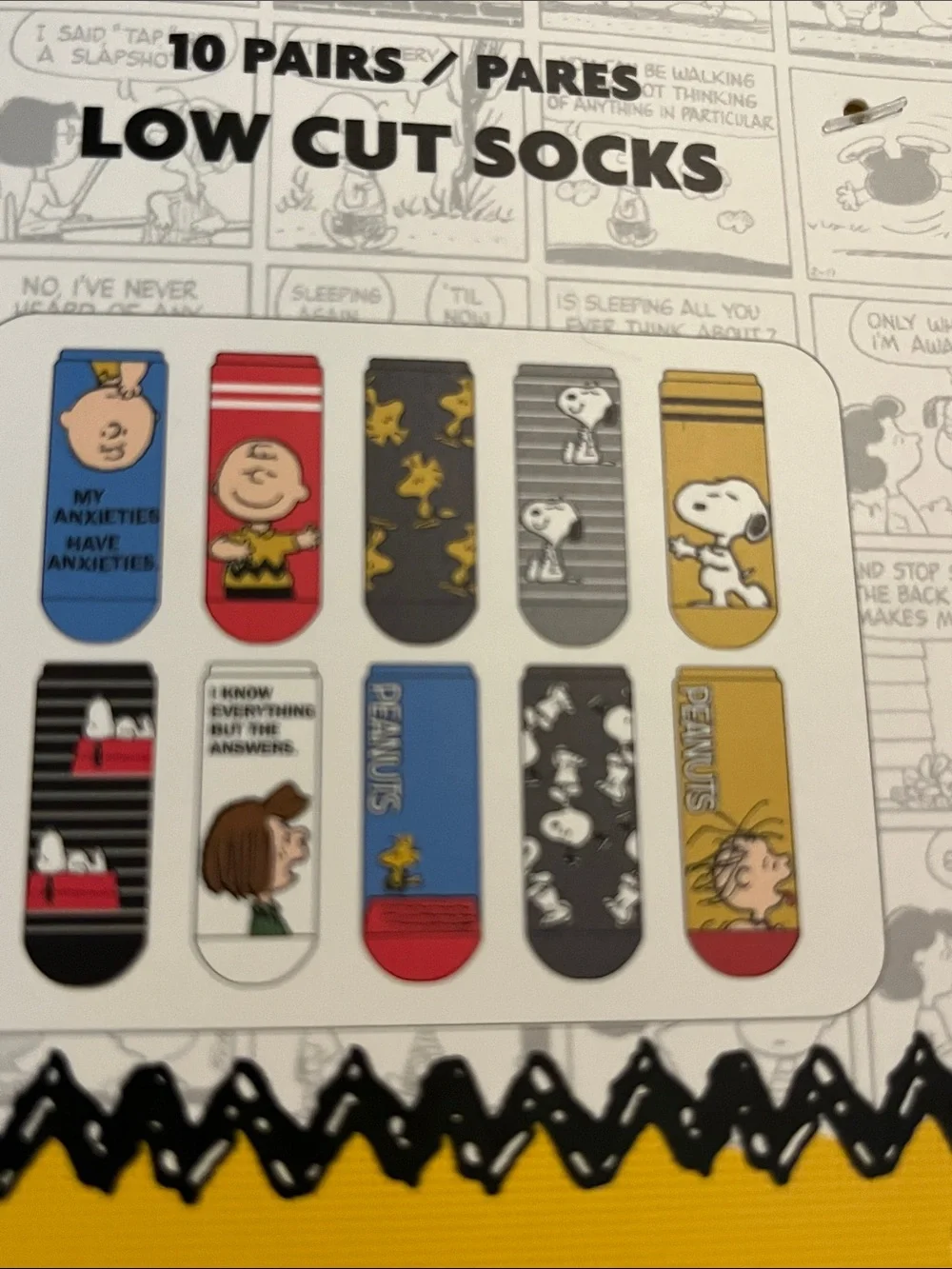 Peanuts Low Cut Socks -10 pairs